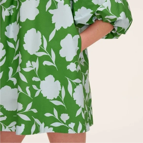 NWT   KATE SPADE/Target  Classic Rose Poplin Long Sleeve Mini Dress   size XXL - Picture 3 of 6